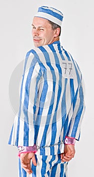 Prisoner in handcuffs