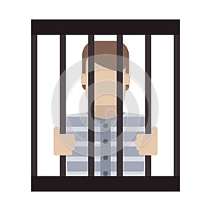 Prisoner in jail