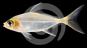 Pristella maxillaris Albino, Pristella tetra, X ray Tetra. AI Generative