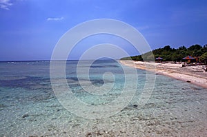 Pristine azure waters of Bali Sea