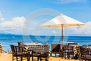 Pristine beach bathed by the Bali Sea