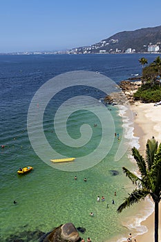 Pristine beach close to Puerto Vallarta Mexico