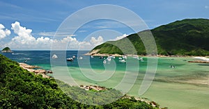 Pristine beach in Sai Kung