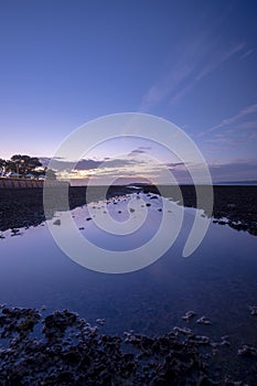 Pristine beach at Wellington Point, Brisbane