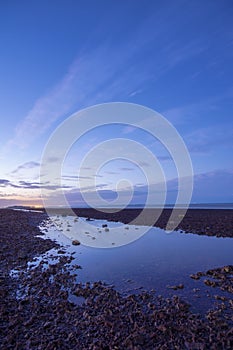 Pristine beach at Wellington Point, Brisbane