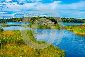 Pristine coastline of Aland islands in Finland