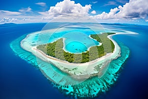 Pristine Coral Atoll Landscape