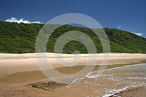 Pristine deserted beach photo