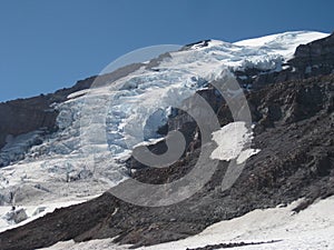 Pristine Glacier Snow, Hiking Mount Rainier to Camp Muir