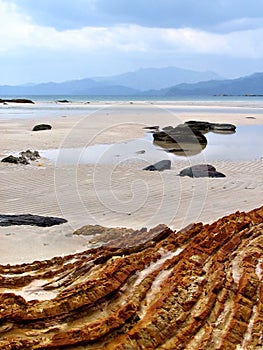 Pristine tropical beach.