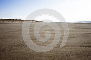 Pristine, untouched beach sand on Cape Cod National Seashore on Race Point Beach Cape Cod MA