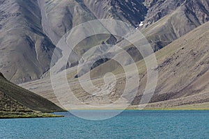 Pristine Water of Chandrataal lake in Spiti Valley, Himachal Pradesh,India