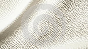 Pristine White Leather Canvas with Unblemished Texture and Detail