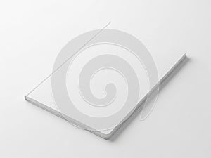 A pristine white rectangular object with a glossy finish on a white background
