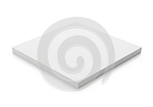 A pristine white rectangular object with a smooth and clean surface