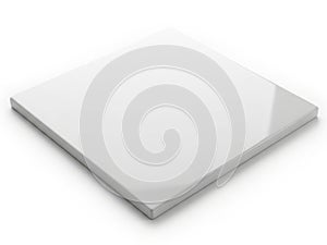 A pristine white rectangular object with a smooth and reflective surface