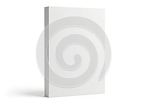 A pristine white rectangular object standing upright against a plain background