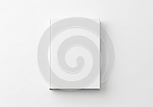 A pristine white rectangular object standing upright against a plain background