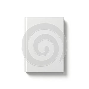 A pristine white rectangular object standing upright against a stark white background
