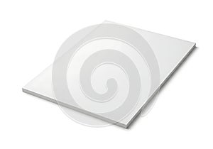 A pristine white rectangular surface with a smooth and clean appearance