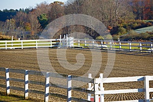 A Pristinely, Raked Equine Arena