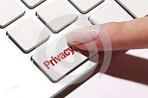 Privacy button