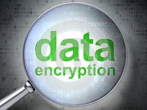 Privacy concept: Data Encryption with optical glass