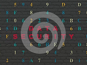 Privacy concept: Data Security on wall background