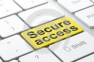 Privacy concept: Secure Access on computer keyboard background
