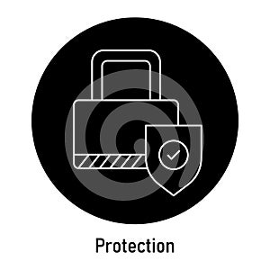 Privacy By Design GDPR Icon: Built-in Data Protection