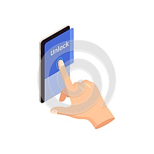 Privacy Isometric Icon