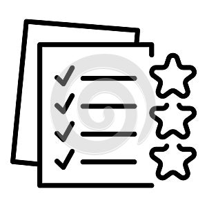 Privacy papers icon outline vector. Secret data