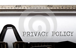 Privacy policy