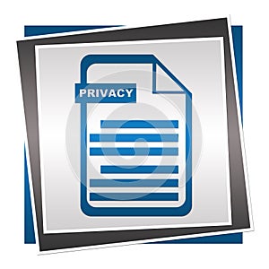 Privacy Policy Blue Square photo