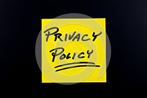 Privacy policy internet security confidential information digital protection safety secrecy