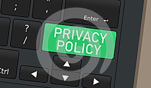 Privacy policy keyboard special key