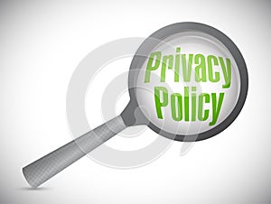 privacy policy magnify review illustration design