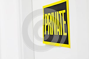 Privacy sign