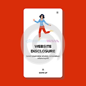 privacy website disclosure vector