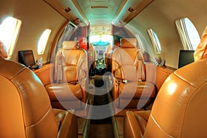 Privat jet cabin