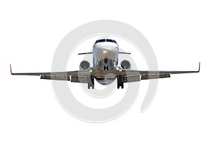 Privat jet plane isolated on a white background