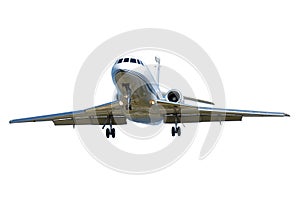 Privat jet plane isolated on a white background