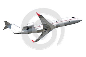 Privat jet plane isolated on a white background