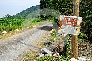 Privat road