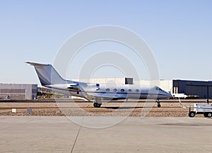 Private Airfield with aircraft photo