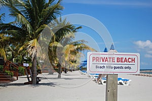 Private Beach Area