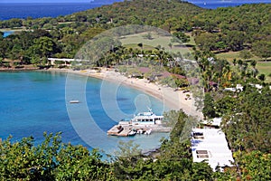 Private beach in st john, caribbean