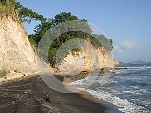 Private beach on St. Lucia