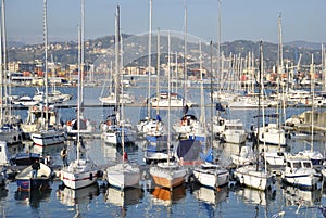 Private boats harbour