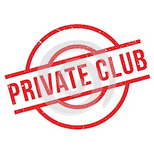 Private Club rubber stamp